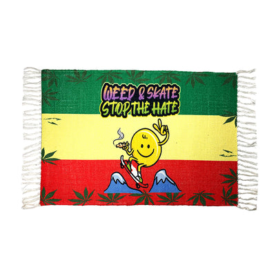 Handloom Printed Skate Culture Welcome Mat 2x3ft
