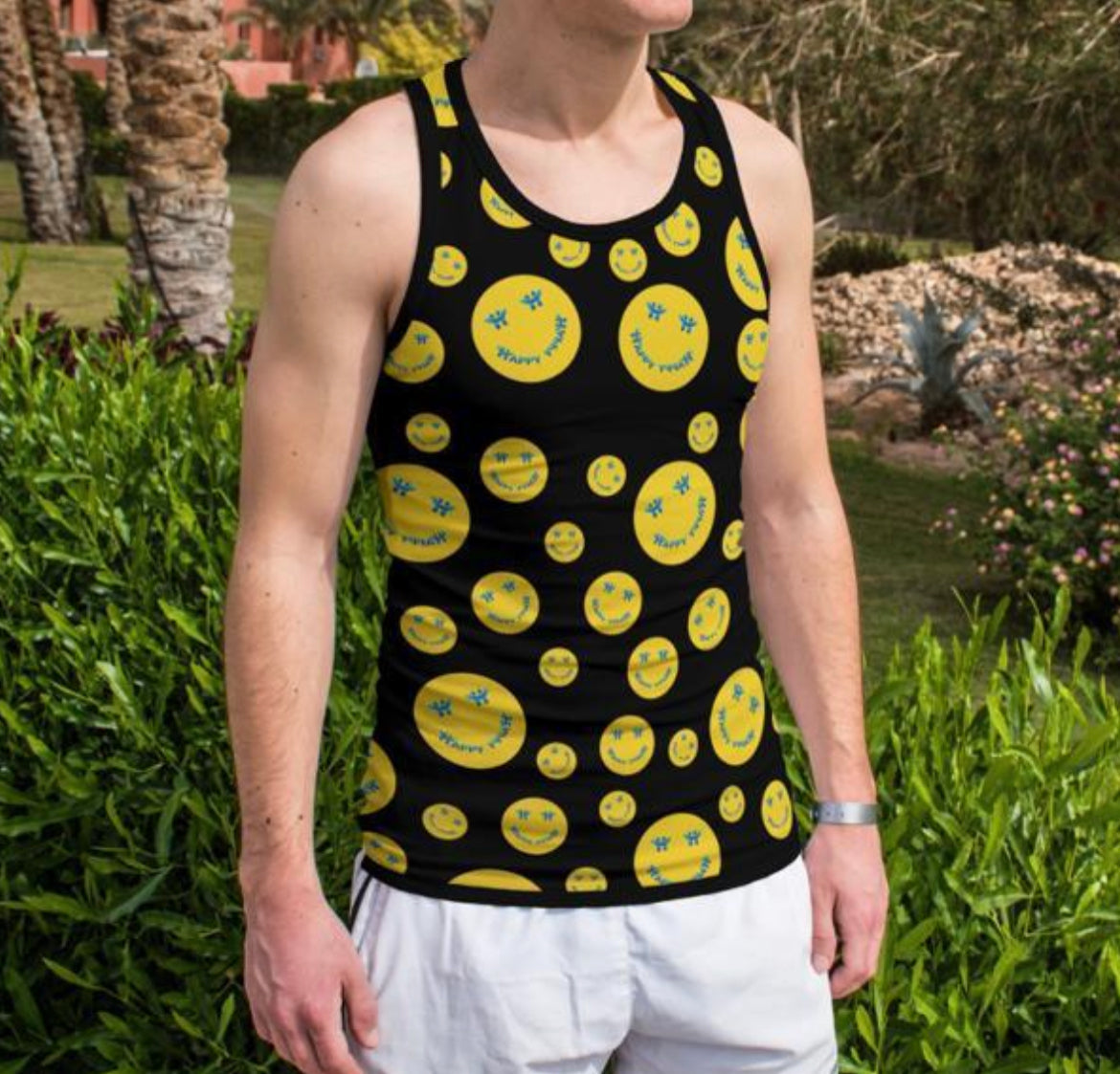 Essential Black Polyester Tank Top - Multi-Size 6-Pack