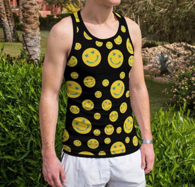 Essential Black Polyester Tank Top - Multi-Size 6-Pack