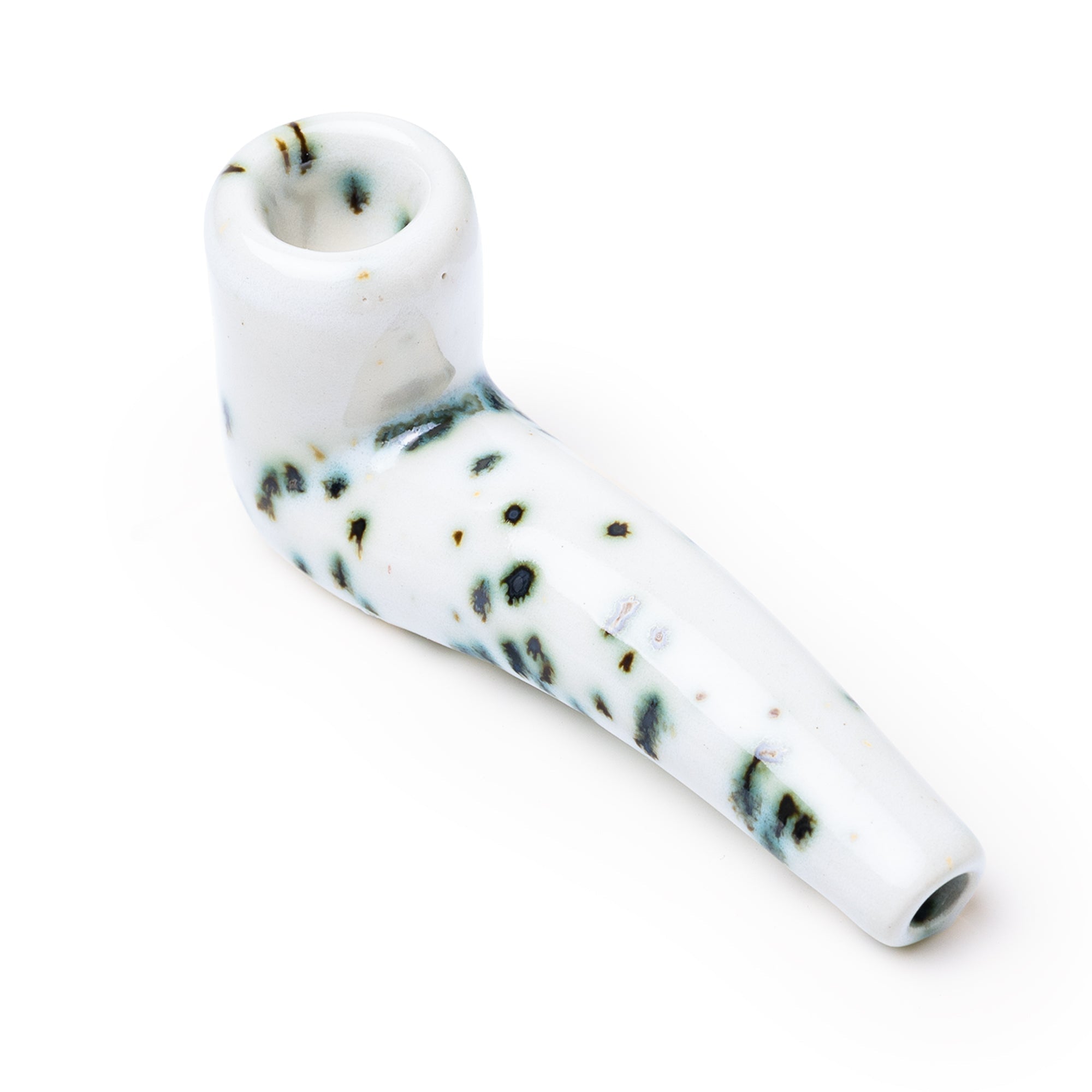 Artisan Mini Ceramic Sherlock Pipe by Stoned Potter
