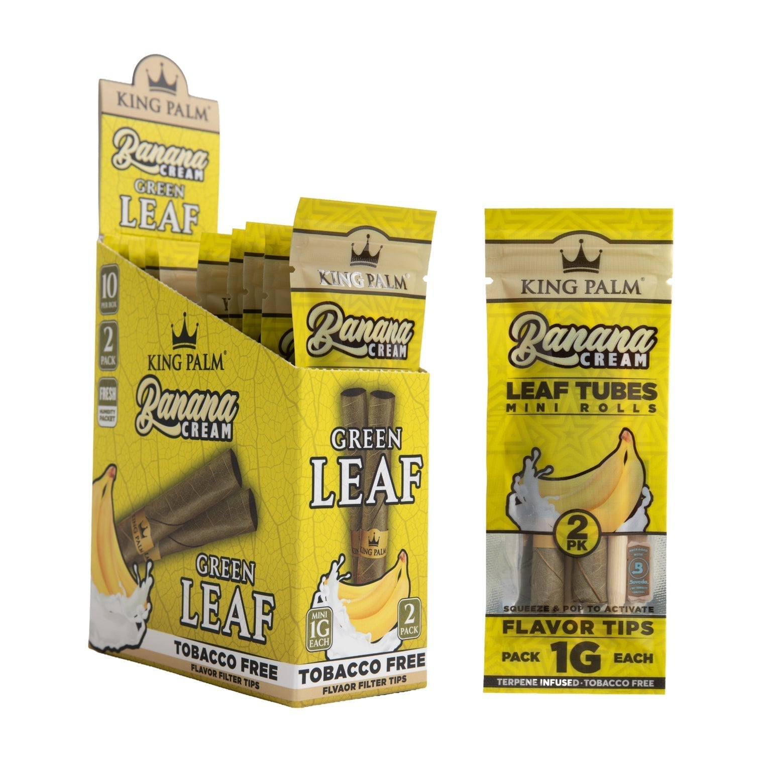 King Palm Flavored Mini Leaf Tubes Display