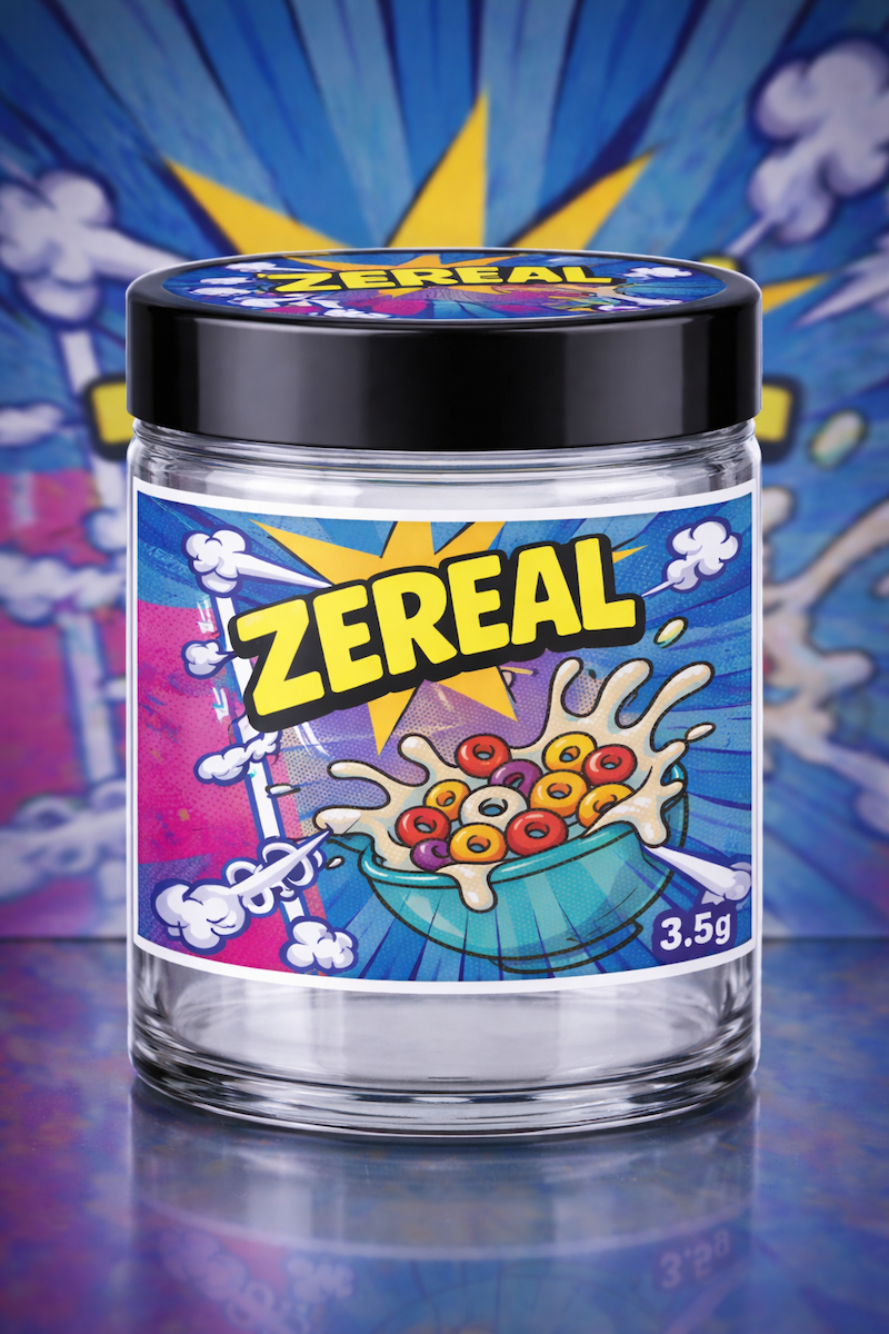 Art-Printed Secure Storage Jar - Design N