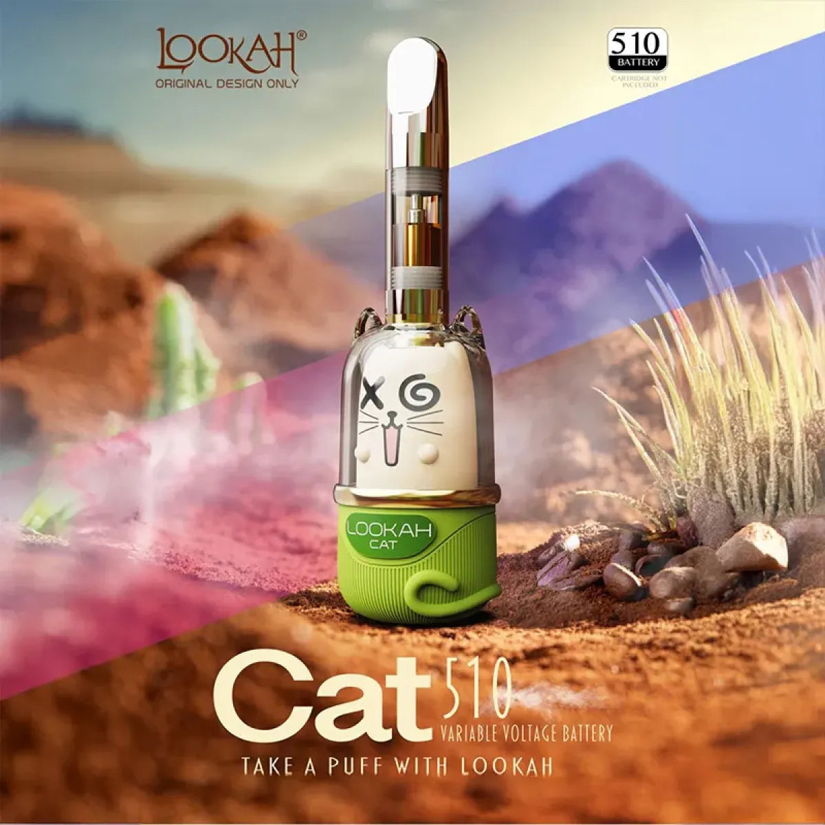 Lookah Cat Portable 510 Vape Battery