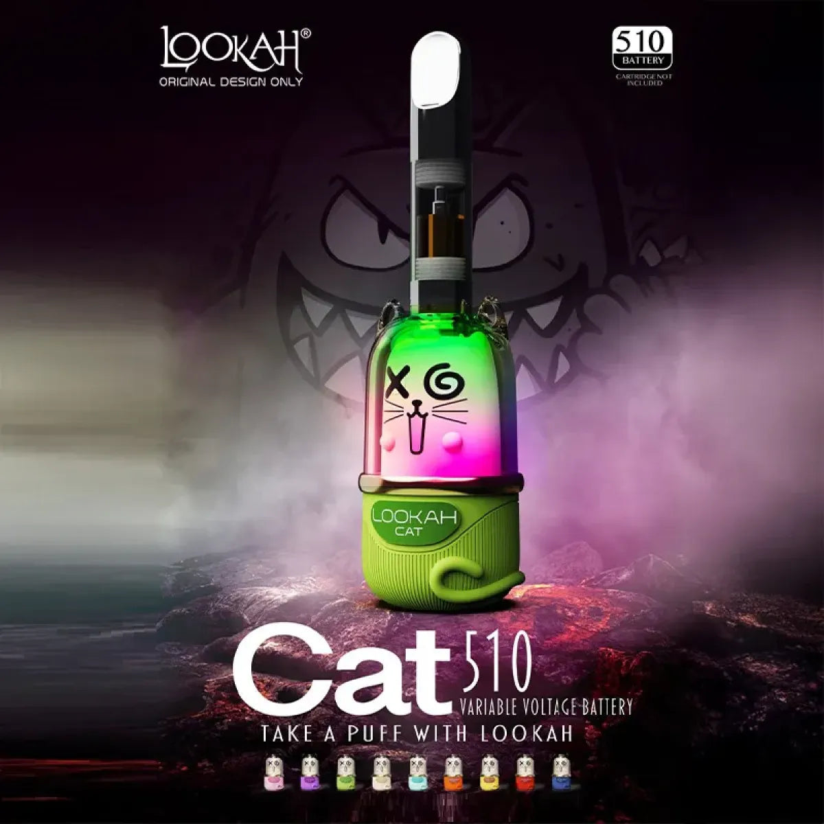 Lookah Cat Portable 510 Vape Battery
