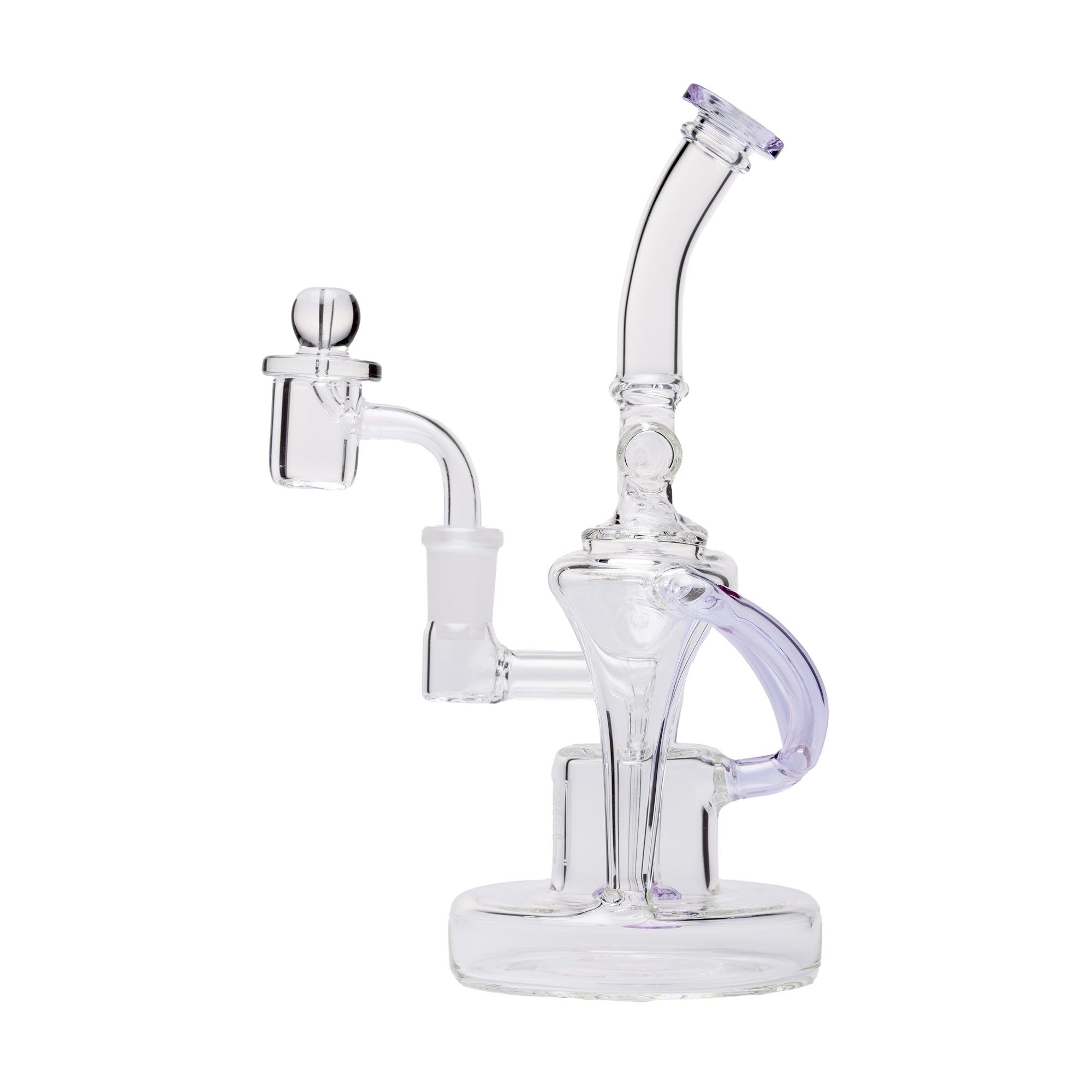 Premium Dual Uptake Borosilicate Glass Recycler Rig