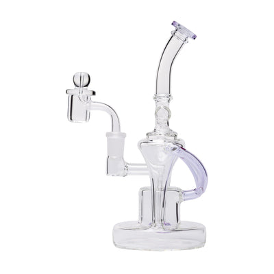 Premium Dual Uptake Borosilicate Glass Recycler Rig