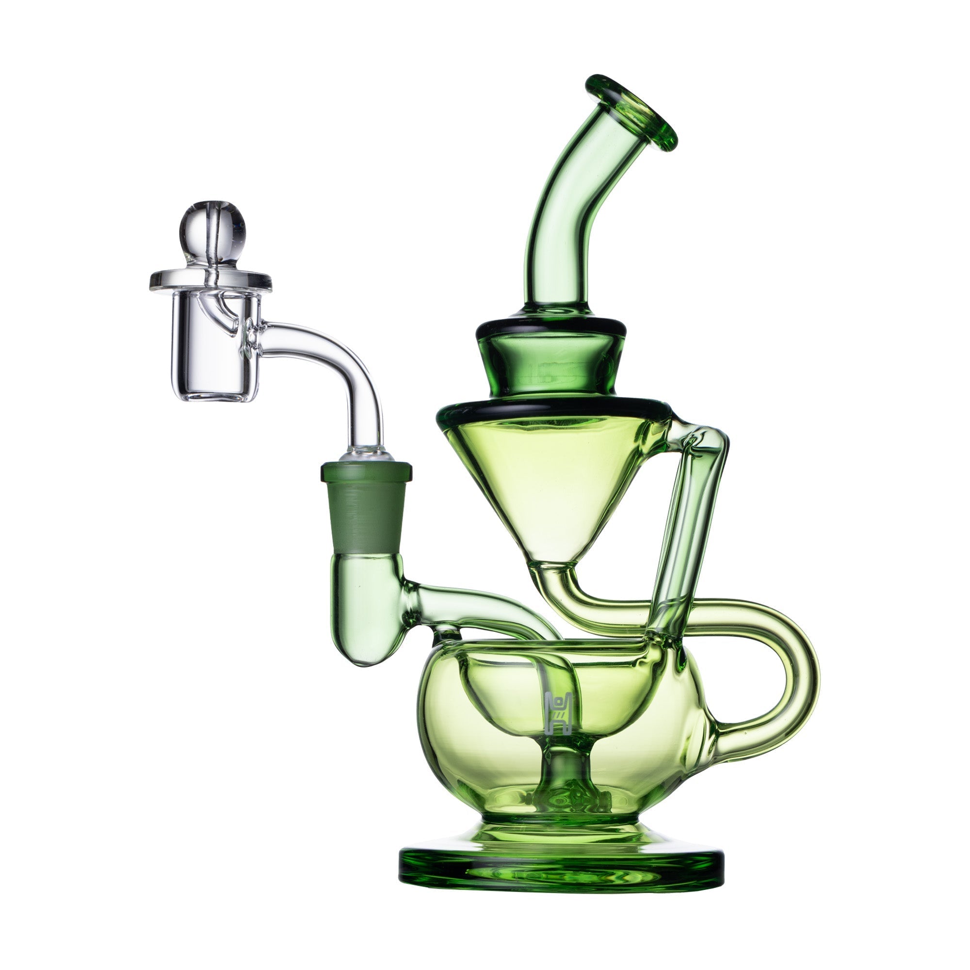 Compact 8-Inch Glass Recycler Rig