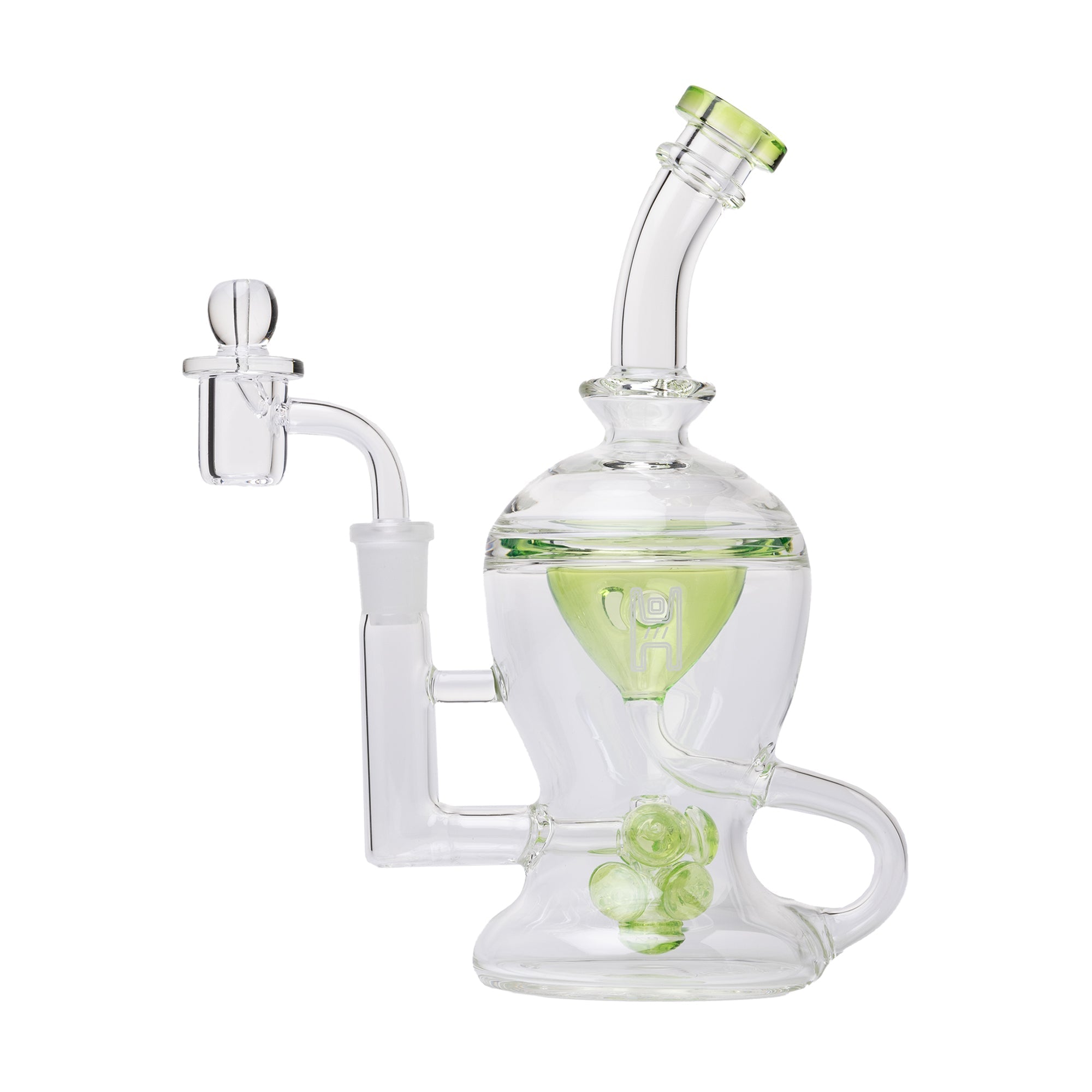 Nuke Glass Dab Rig with Mushroom Cloud Perc