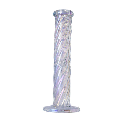 Twisted Iridescent Borosilicate Water Pipe
