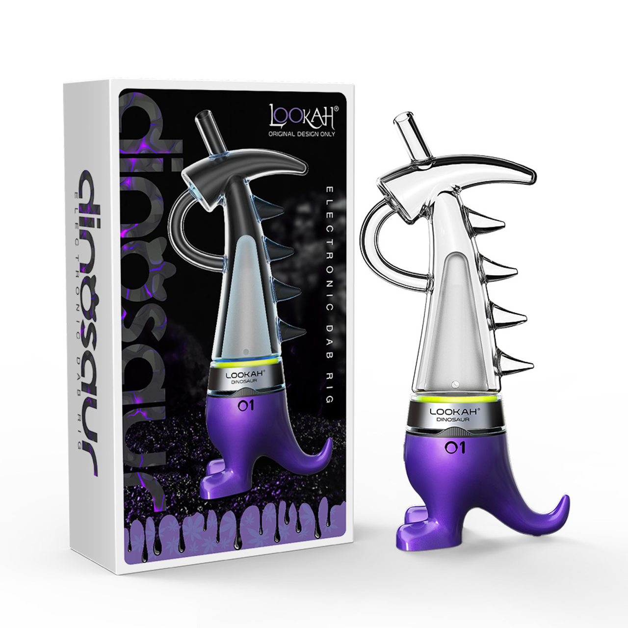 Lookah Dinosaur E-Rig with Artistic Glass