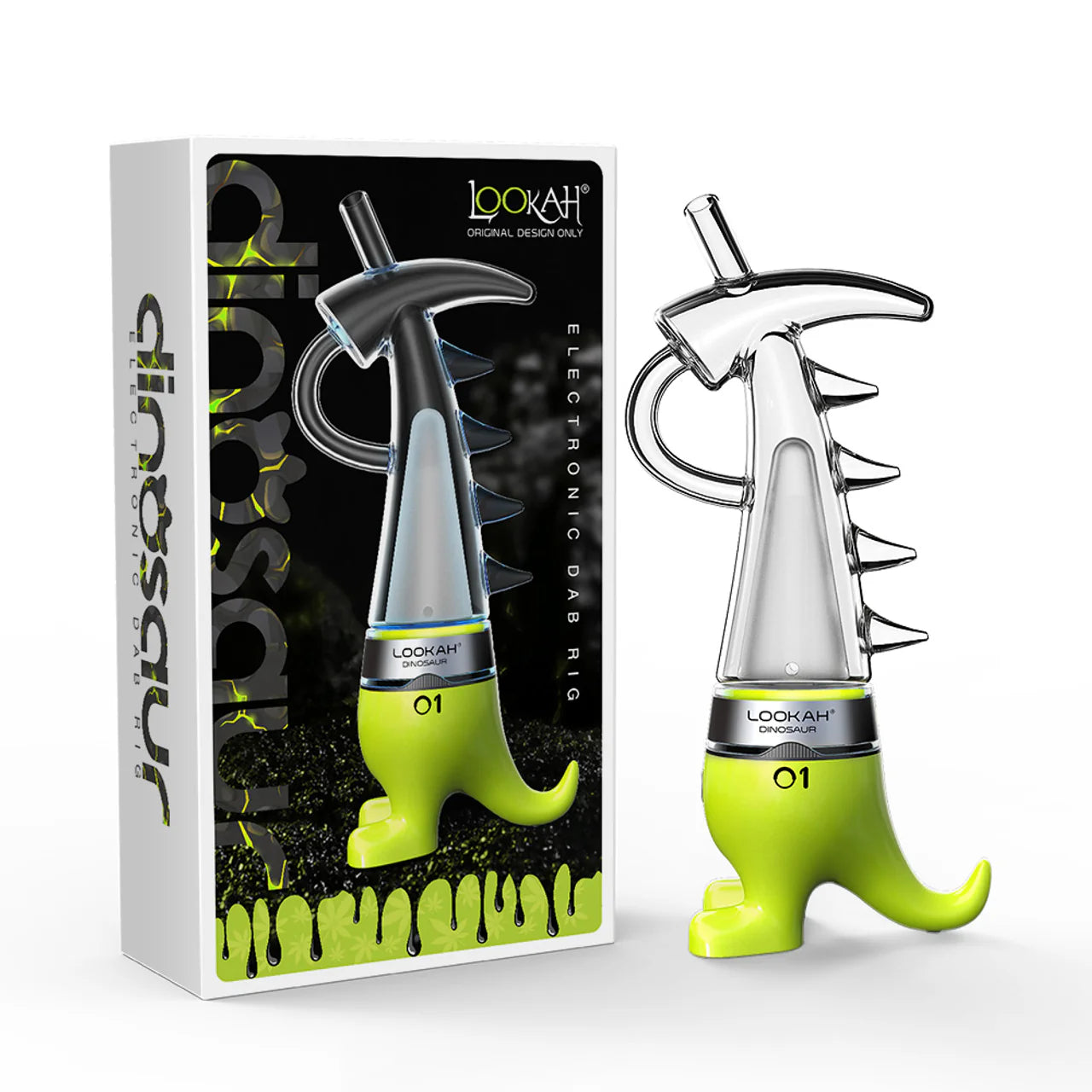 Lookah Dinosaur E-Rig with Artistic Glass