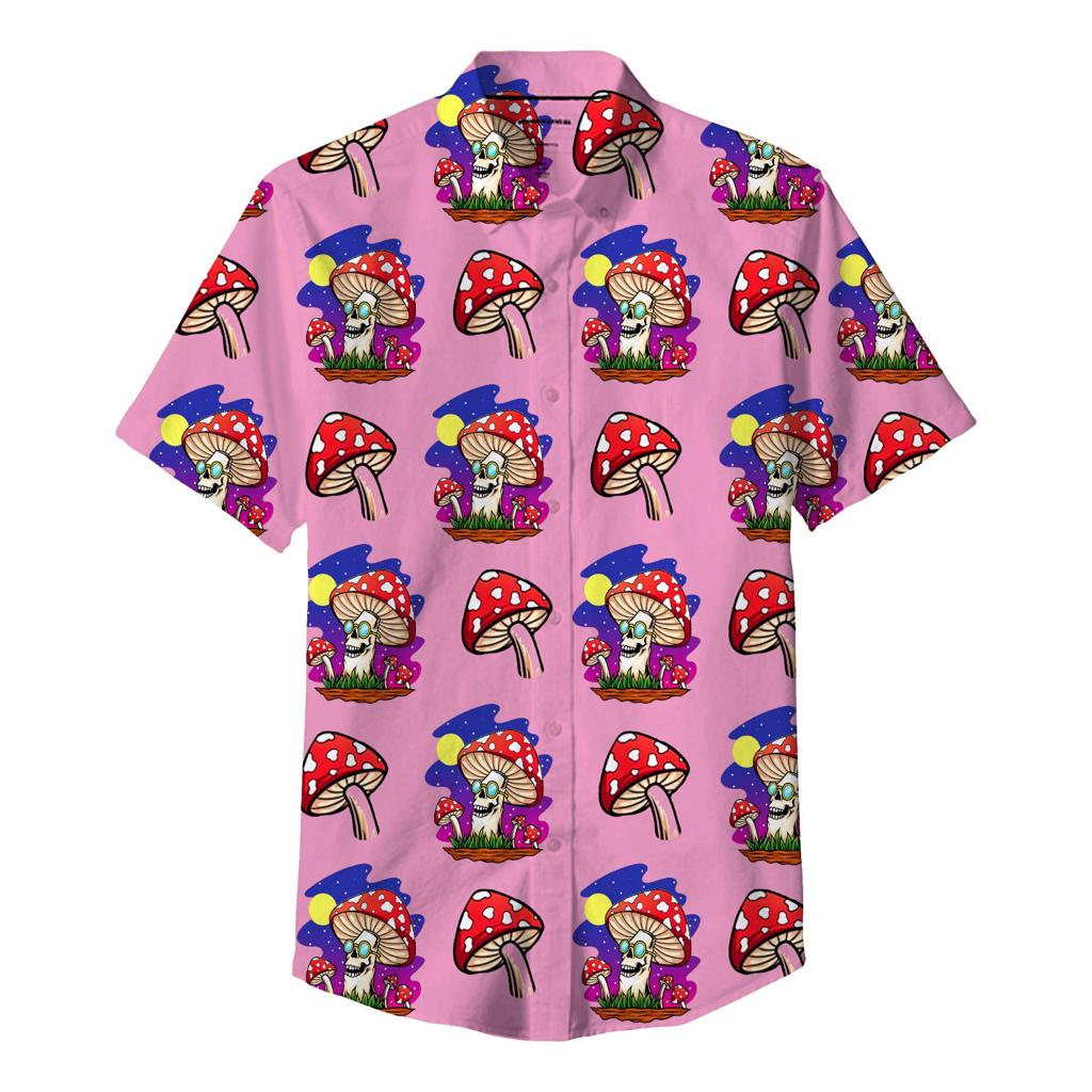 Vibrant Mushroom Pink Shirt Collection - 5 Sizes