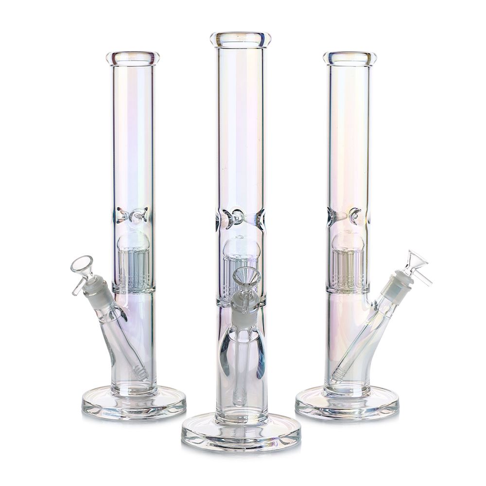 16-inch Electro Plated Glass Water Pipe with Percolator
