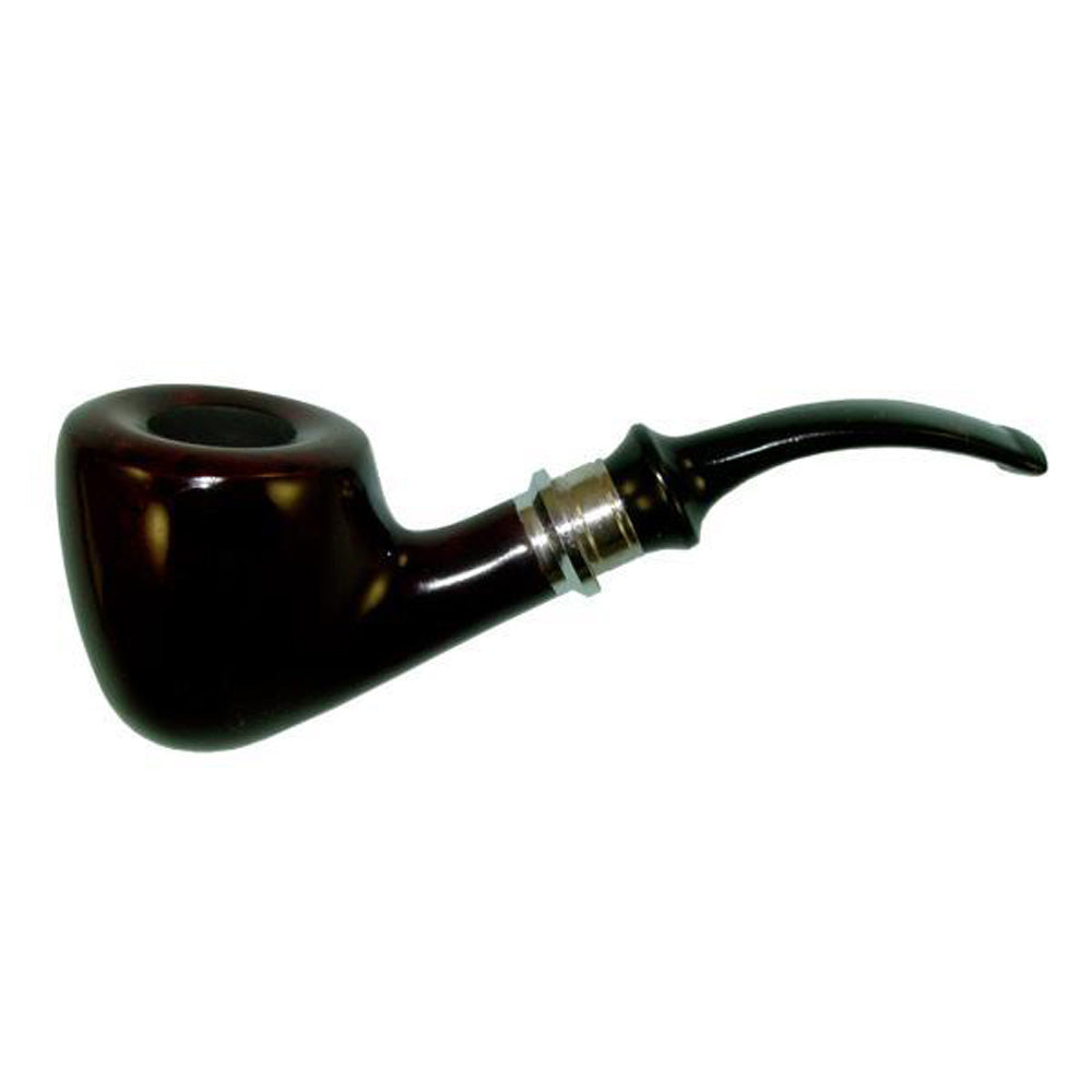 Cherry Wood Dublin Half-Bent Smoking Pipe