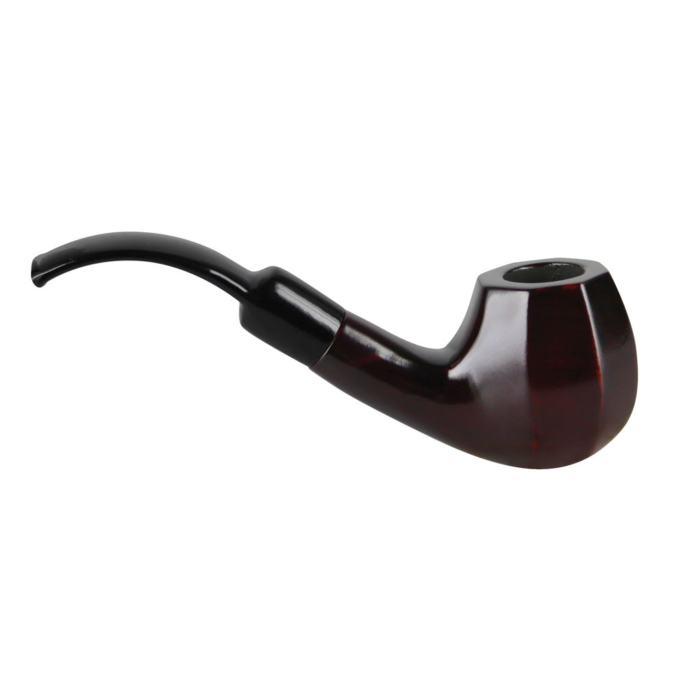 Artisan Octagon Bent Brandy Cherry Wood Pipe