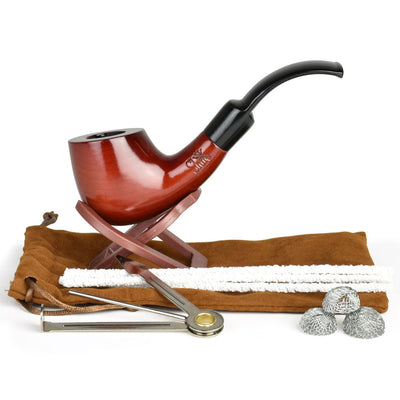 Classic Cherry Wood Brandy Pipe - 6 Inch