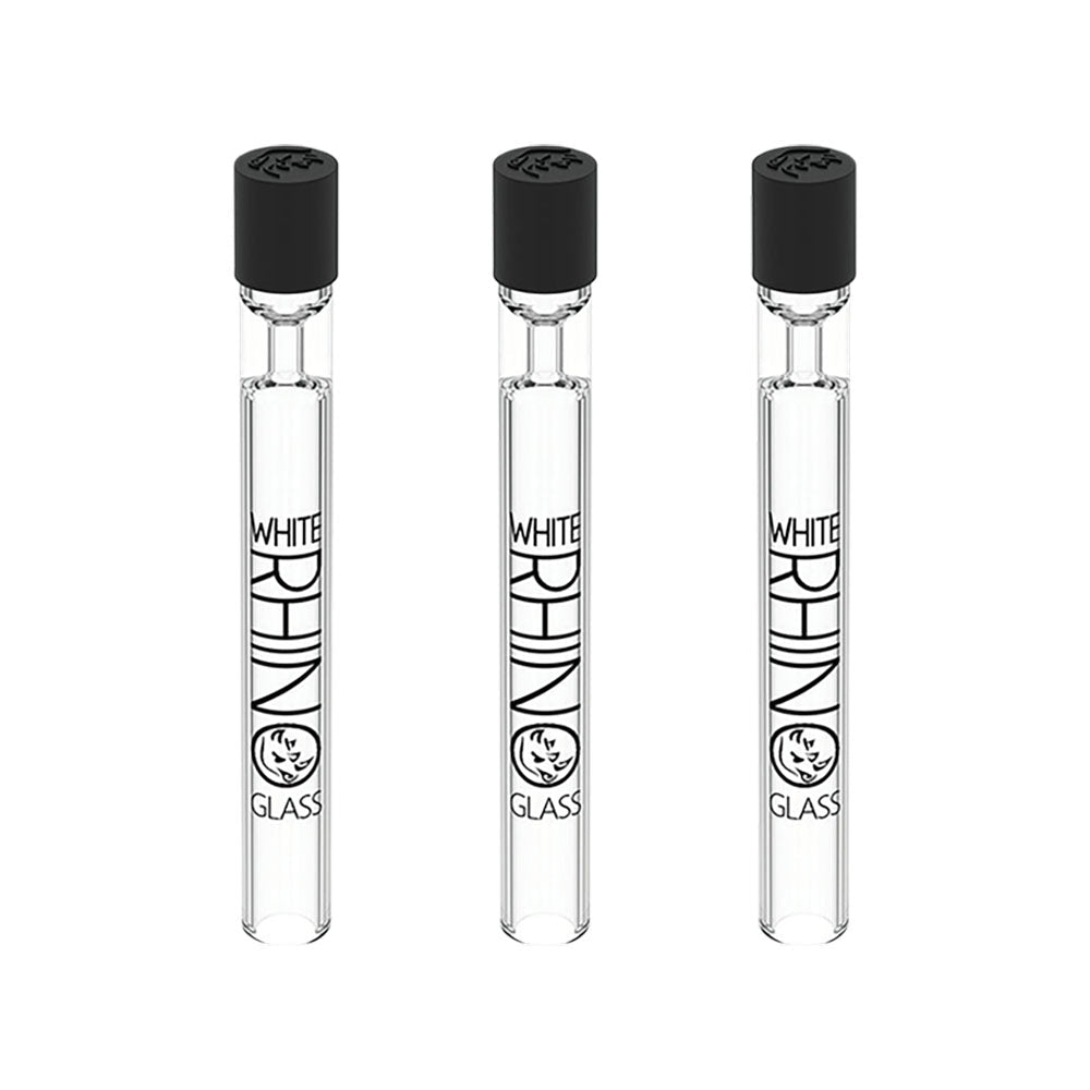 Premium Glass Chillum Pipe with Silicone Cap