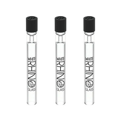 Premium Glass Chillum Pipe with Silicone Cap