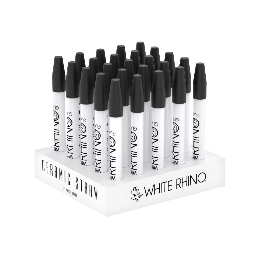Ceramic Dab Straw Display with Silicone Cap