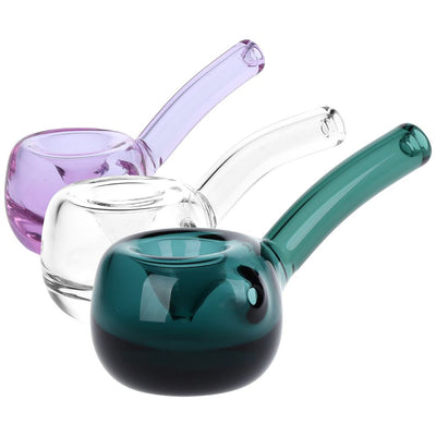 Curved Glass Hammer Pipe - 4 Inch