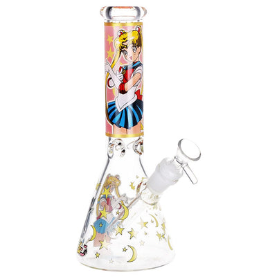 Kawaii Anime Beaker Water Pipe - 10 Inch