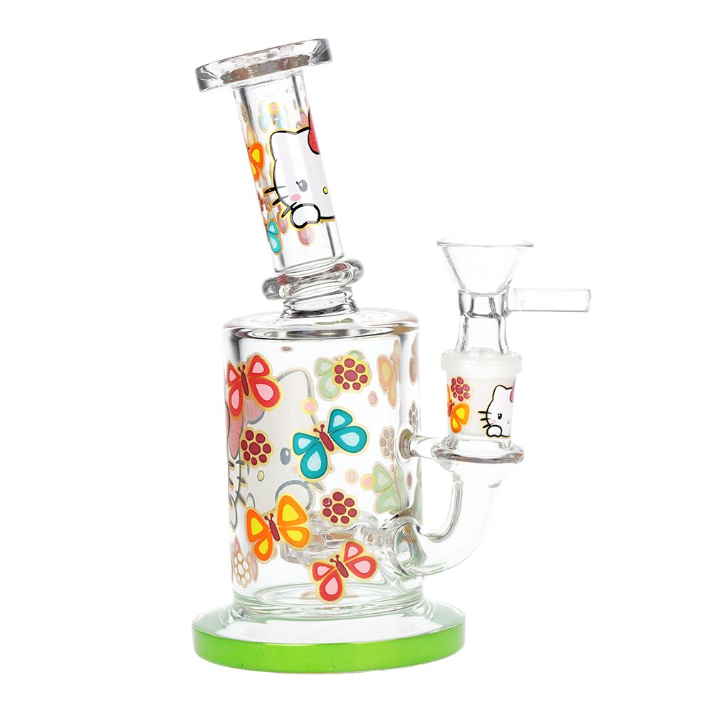 Charming Kitty Glass Water Pipe