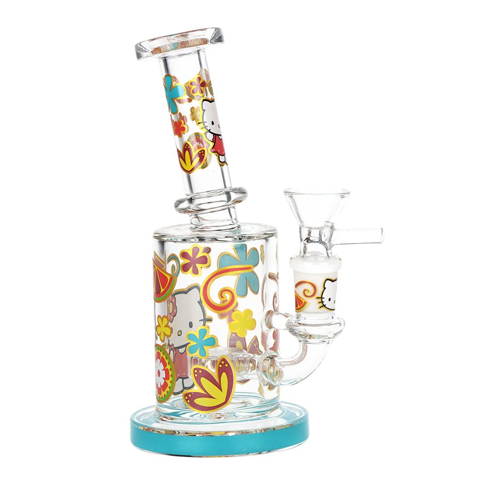 Charming Kitty Glass Water Pipe