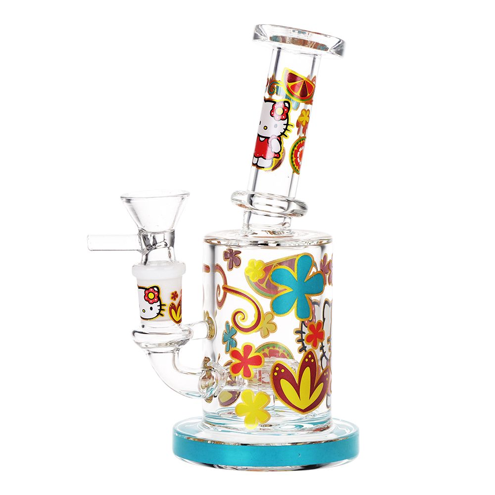 Charming Kitty Glass Water Pipe