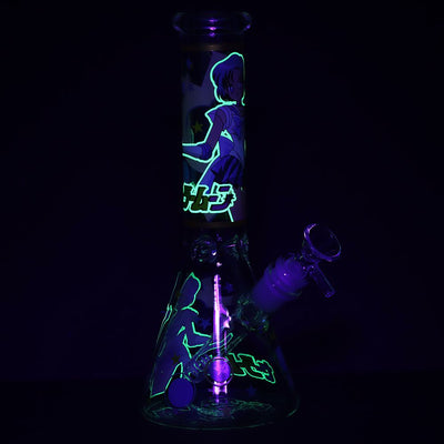 Anime Art Beaker Water Pipe - 10 Inch