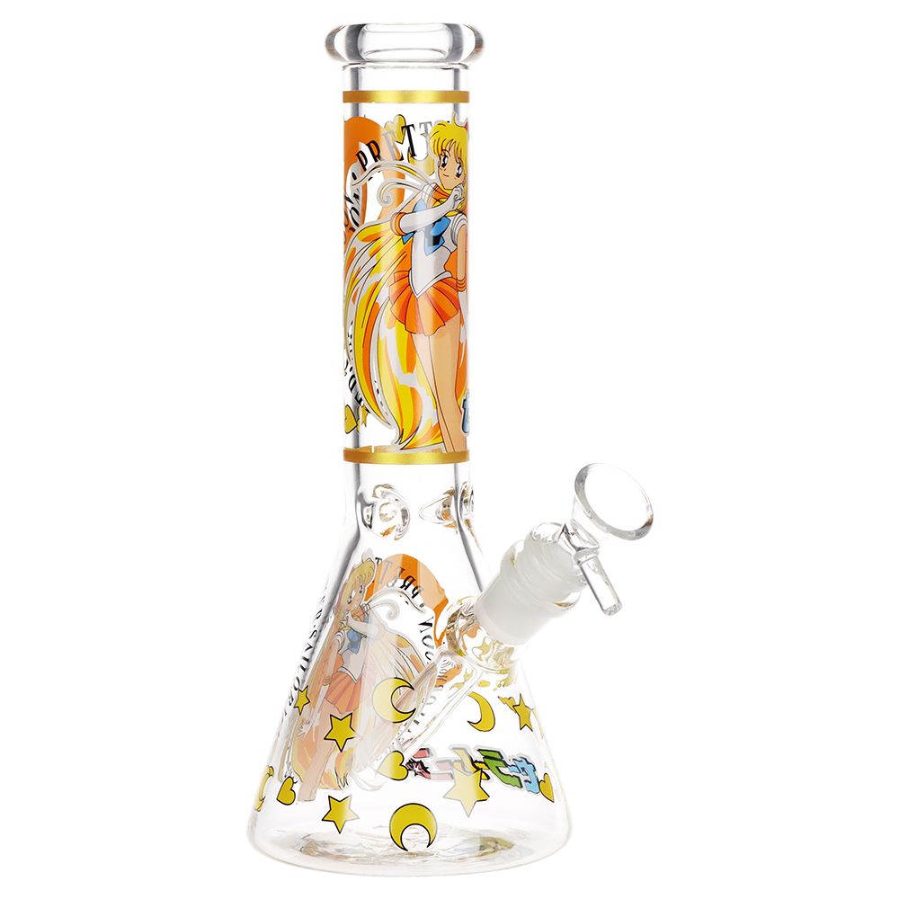 Vibrant Anime Beaker Water Pipe - 10 Inch