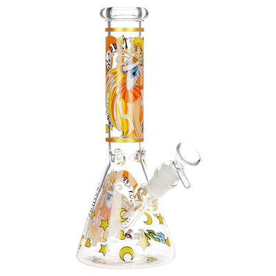 Vibrant Anime Beaker Water Pipe - 10 Inch