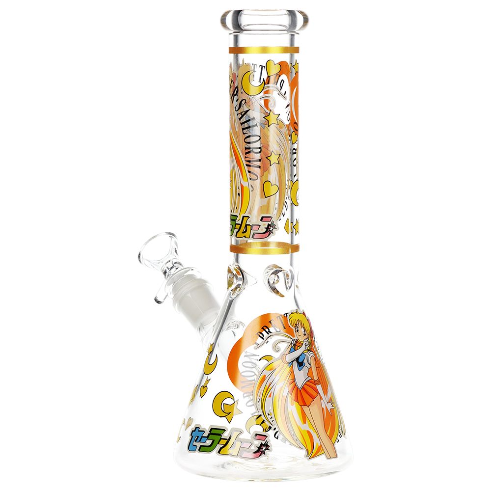 Vibrant Anime Beaker Water Pipe - 10 Inch