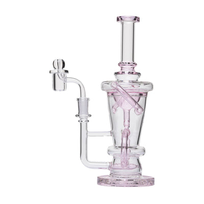 10.25" Straight Recycler Dab Rig with Quartz Set