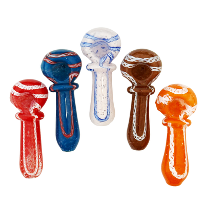Artistic 3.5-inch Twisting Ring Hand Pipe