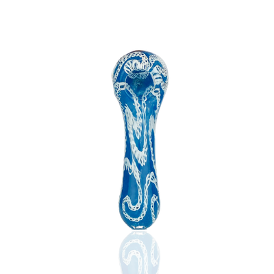 Artisan 4.5" Spoon Pipe with Twisted Frit Glass