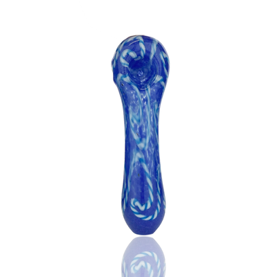 Artisan 4.5" Spoon Pipe with Twisted Frit Glass