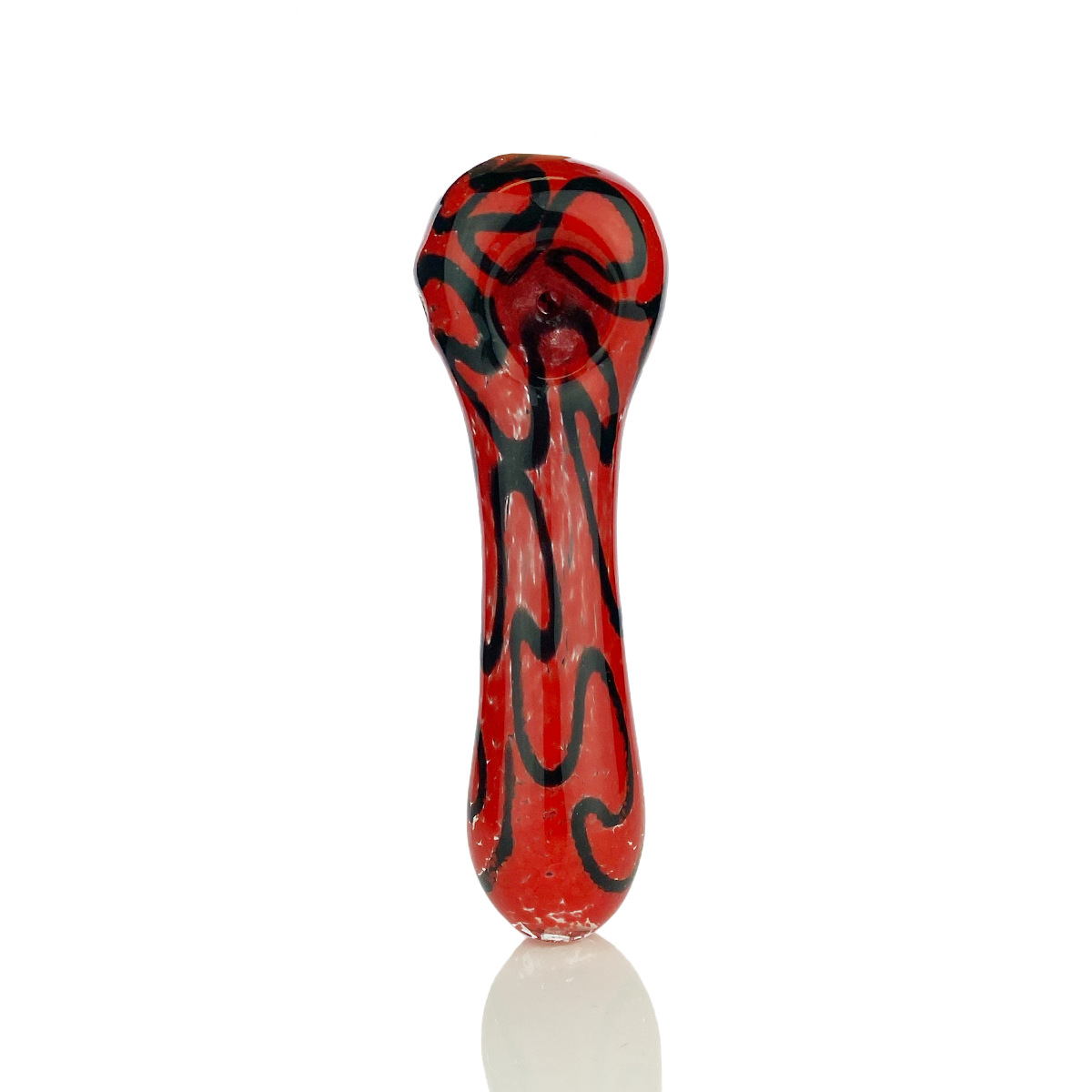 Artisan 4.5" Spoon Pipe with Twisted Frit Glass