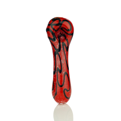 Artisan 4.5" Spoon Pipe with Twisted Frit Glass