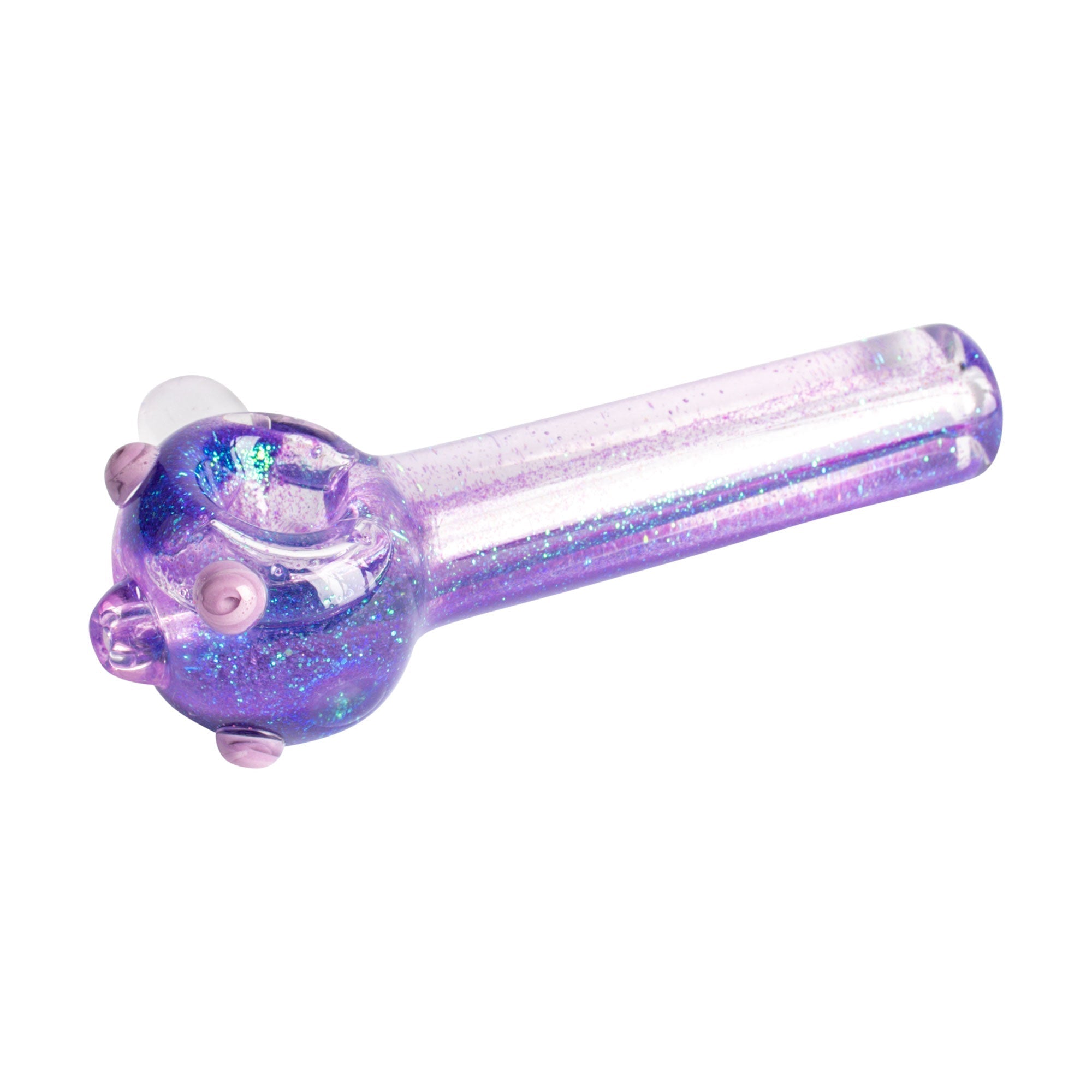 4.5" Glitter-Filled Borosilicate Hand Pipe