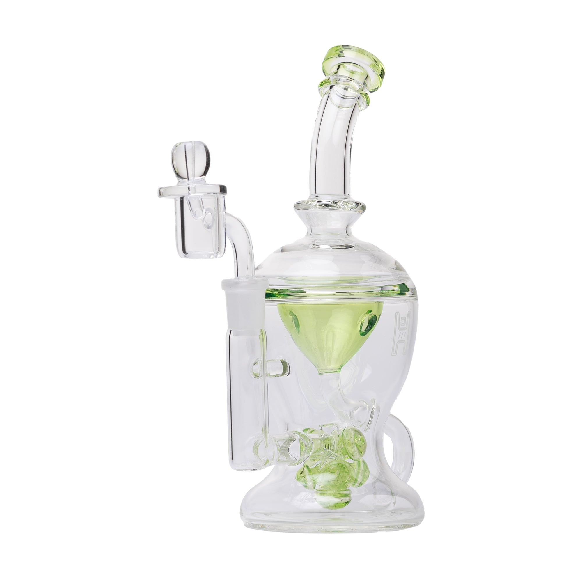 Nuke Glass Dab Rig with Mushroom Cloud Perc