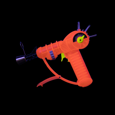Retro Ray Gun Torch Lighter - Glow Red