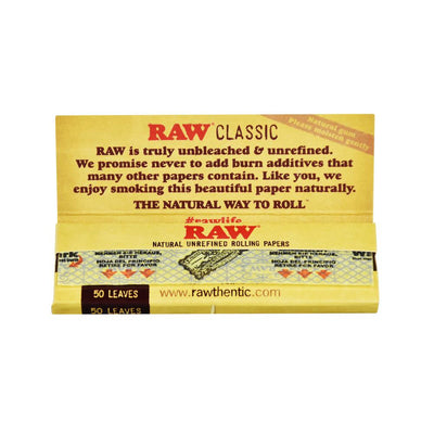 RAW Classic Unrefined Natural Rolling Papers