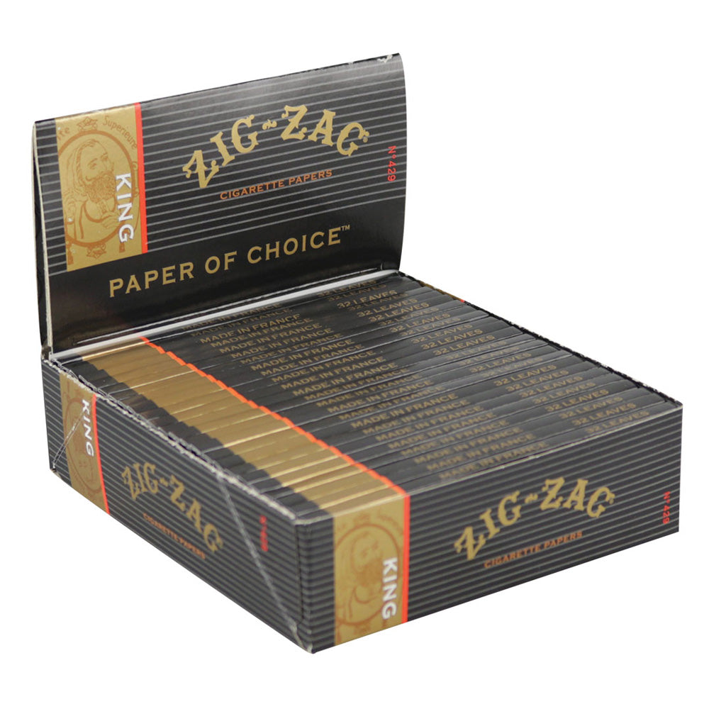 24PC DISPLAY- Zig Zag Slow-Burning Rolling Papers - Kingsize – image 1