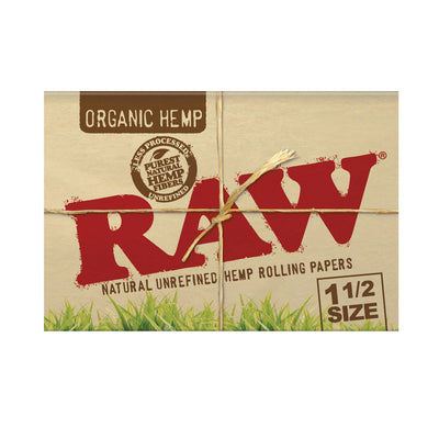 RAW Organic Hemp 1 1/2" Rolling Papers Display