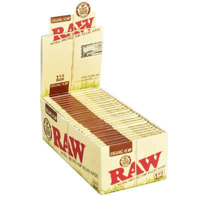 RAW Organic Hemp 1 1/2" Rolling Papers Display