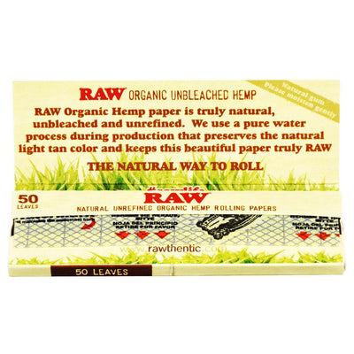 RAW Organic Hemp Rolling Papers