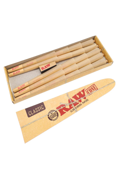 RAW Classic Pre-Rolled Cones – 1¼ – 20/Pack – 12-Count Display – image 3