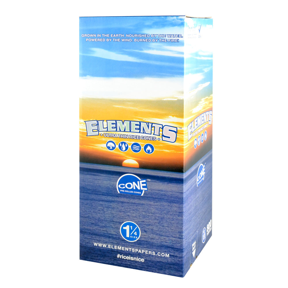 Elements 1 1/4" Rice Pre-Rolled Cones Bulk