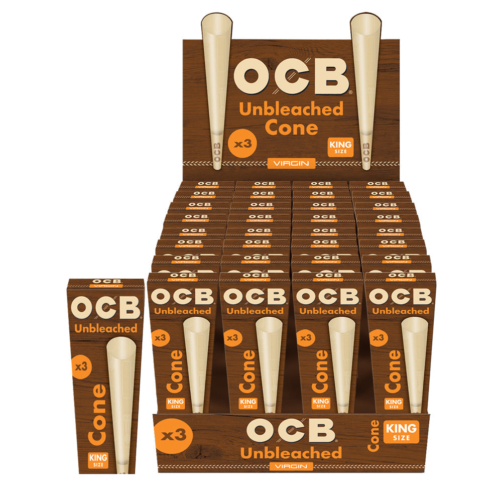 32PC DISPLAY - OCB Unbleached Cones – image 1