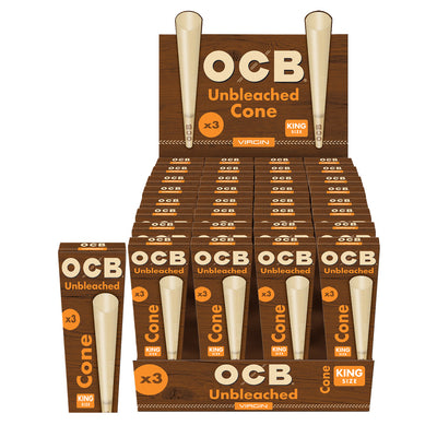 32PC DISPLAY - OCB Unbleached Cones – image 1